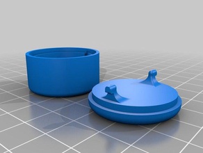 tiny tin bayonet seal containers container 3d print model - Mito3D