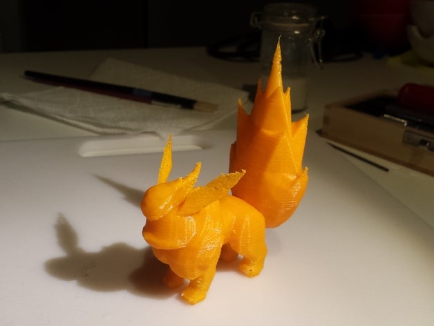 136 flareon toy & game accessories eeveelution pokemon 3D print model - Mito3D