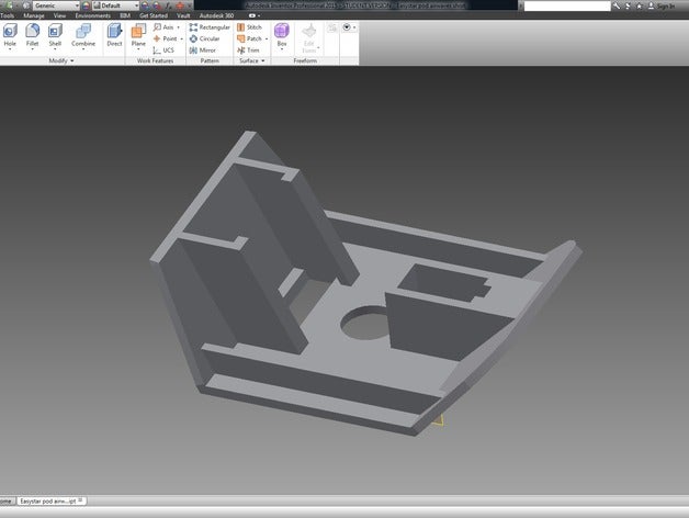 easystar fpv pod r c veículos avião 3D print model - Mito3D