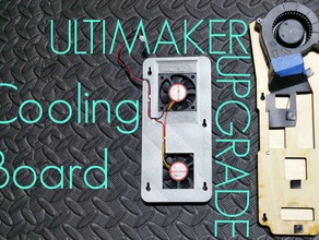 ultimaker cooling board 3d printer parts bottom fan improved pcb replacement stepper driver 3d print model - Mito3D
