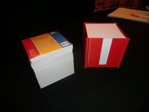 papel cubo bloc de notas titular la oficina 3d print model - Mito3D