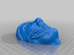 twisty den clown Maske Requisiten 3d print model - Mito3D