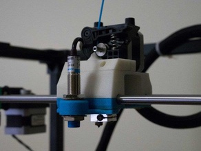 inductive sensor bracket low poly frog mount 3d printer parts e3d v6 probe rigidbot 3d print model - Mito3D