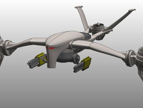 t-1 antena aka hunter killer drone 3d impressão modelo reprap brinquedo 3d print model - Mito3D