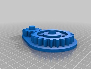 kurt gear Spielzeug-1 mechanische Spielzeuge kundengebundene 3d print model - Mito3D