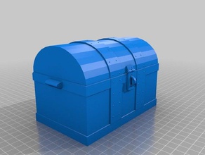 treasure chest style box jewelry containers 3d print model - Mito3D