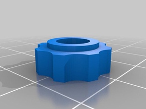 m4 rosette thumb screw other knob 3d print model - Mito3D
