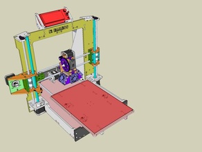 i3 bamboo 3d printers graber lasercut prusa 3d print model - Mito3D