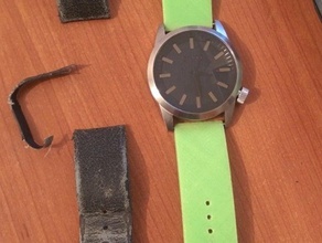 Hai-Uhrenarmband - Zubehör flexibel Gummi Gummi-band tpu Uhr Uhr-band 3d print model - Mito3D