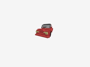 voxel-60 s Auto automotive 60er-Jahren rot 3d print model - Mito3D