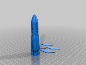 tinkership tinkercad rocketship vehicles 3d print model - Mito3D