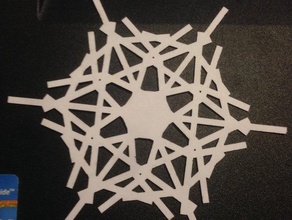 unique snowflakes laser cutters math art blizzard openscad snow snowflake 3d print model - Mito3D