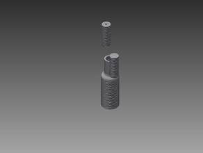 my bottle 2 different types caps containers alcohol bottles cap coca coca-cola cocacola cola drink drinking glass drinks kool-aid liquid liquor pepsi screw simple sleek soda soft water wine 3d print model - Mito3D