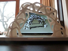 tetraarch integrated light tube sculptures led lighting sculpture tetrahedron 3d print model - Mito3D