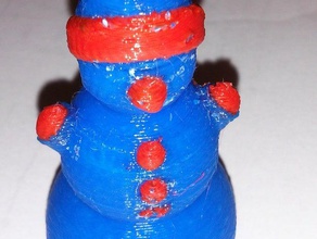 snowman color sculptures 3d print model - Mito3D