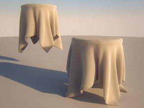 Tuch Sache Skulpturen Lampenschirm Stift-Halter Skulptur vase 3d print model - Mito3D