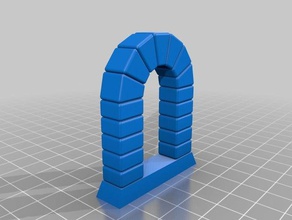 stone arch buildings & structures customized 3d print model - Mito3D