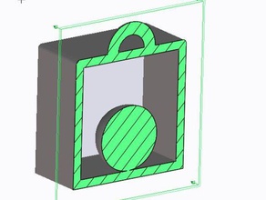 palla di dialogo i portachiavi box keychain 3d print model - Mito3D