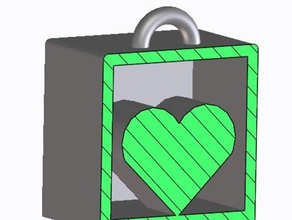 lovebox i portachiavi box 3d print model - Mito3D