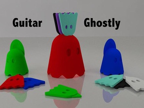 guitar pick nail s support ghostly music ghostlyvinyl 3d print model - Mito3D