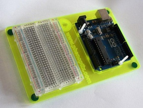 arduino tutucu plaka düzenli breadboarding bekliyor elektronik akrilik lazer kesici 3d print model - Mito3D