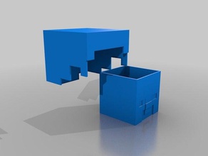 steve head box buildings & structures minecraft figures 3d print model - Mito3D