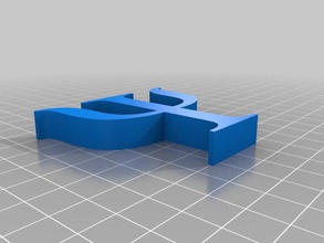 psi math art greek letter 3d print model - Mito3D