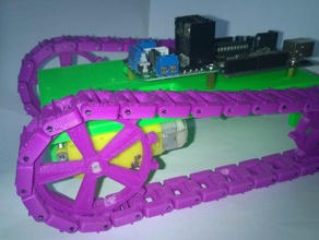 arduino-3d-gedruckt modulare tank-chassis in der Robotik arduino Roboter tank 3d print model - Mito3D