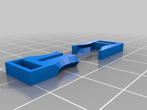 corda de clip - pequeno office clipe segurança mini 3d print model - Mito3D
