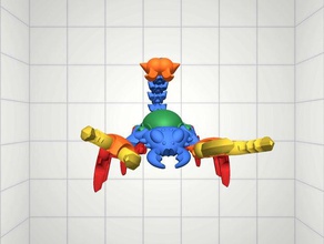 modio 1201 1140 Bau-Spielzeug alien - Erstellung 3d print model - Mito3D