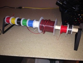 wire spool holder electronics 3d print model - Mito3D
