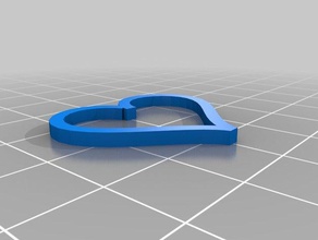 collier coeur personalizado 3d print model - Mito3D