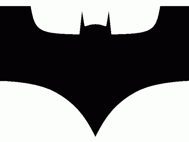 l'uomo pipistrello logo batarang segni e loghi batman il 3D print model - Mito3D