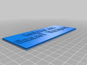 tedpro simples sinais e logotipos personalizado 3d print model - Mito3D