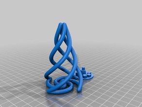 Weihnachtsbaum openscad pseudo-sweep Mathe-Kunst Weihnachts-Dekoration Weihnachten ornament 3d print model - Mito3D