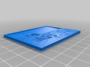 hoch am Himmel 2d-Kunst kundengebundene 3d print model - Mito3D