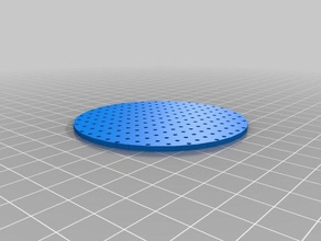 my customized perforated cylindrical plate biology 3d print model - Mito3D