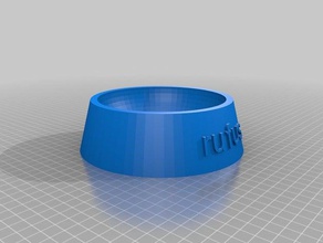 rufus dog bowl pets customized 3d print model - Mito3D