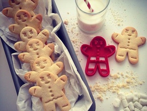gingerbread cookie cutter cucina & sala da pranzo di natale decorazioni ornamento i pan zenzero utensili utensile pupazzo neve 3d print model - Mito3D