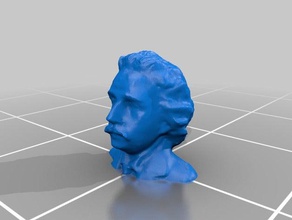 einstein head scans & replicas 3d print model - Mito3D