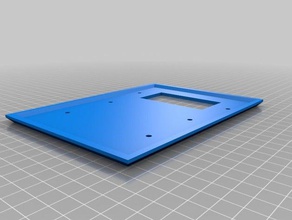3 gangue placa de parede único interruptor balancim do agregado familiar personalizado 3d print model - Mito3D