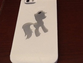 iphone 5 5s pony caso telefono cellulare mlp 3d print model - Mito3D