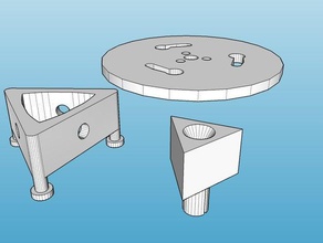 fabtotum 4 ° asse della piastra di bloccaggio Stampante 3d accessori 3d print model - Mito3D