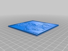 meine angepasste lithopane damon 2d-Kunst kundengebundene 3d print model - Mito3D