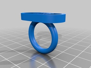 mon texte personnalisé anneau les anneaux 3d print model - Mito3D