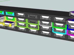el organizador de la herramienta los titulares cuadros componente caja componentes cajón resistor resistencia cuadro 3d print model - Mito3D