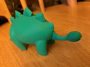 split stegosaurus hayvanlar 3d print model - Mito3D