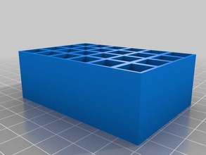 9mm ammo holder stackable hobby ammunition box openscad round 3d print model - Mito3D