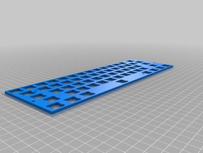 parametric cherry mx mounting plate mechanical keyboards electronics customizer keyboard 3d print model - Mito3D