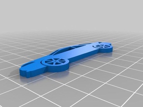 ford cougar keychain keychains 3d print model - Mito3D